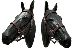 The Therapeutic Halter/Bridle Combination with Copper/Magnetic Buttons - Leather