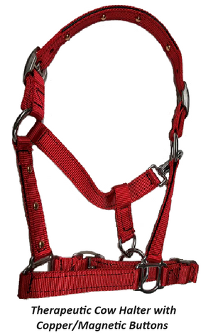 The Therapeutic Cow Halter With Copper/Magnetic Buttons - Nylon