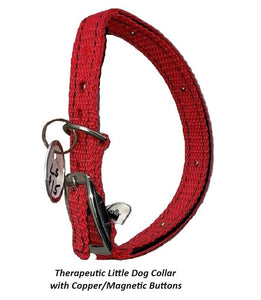 The Therapeutic Little Dog Collar with Copper/Magnetic Buttons